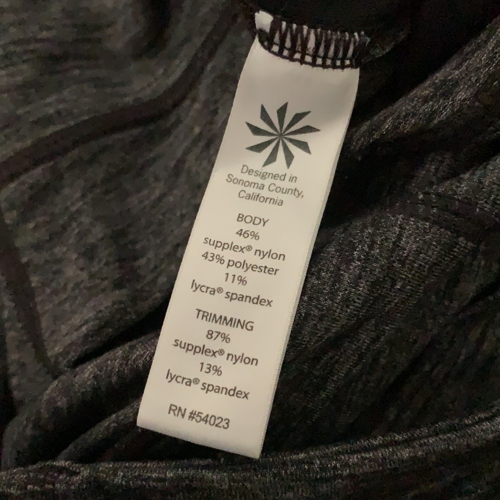 Athleta gray black white heathered leggings medium - Picture 5 of 6